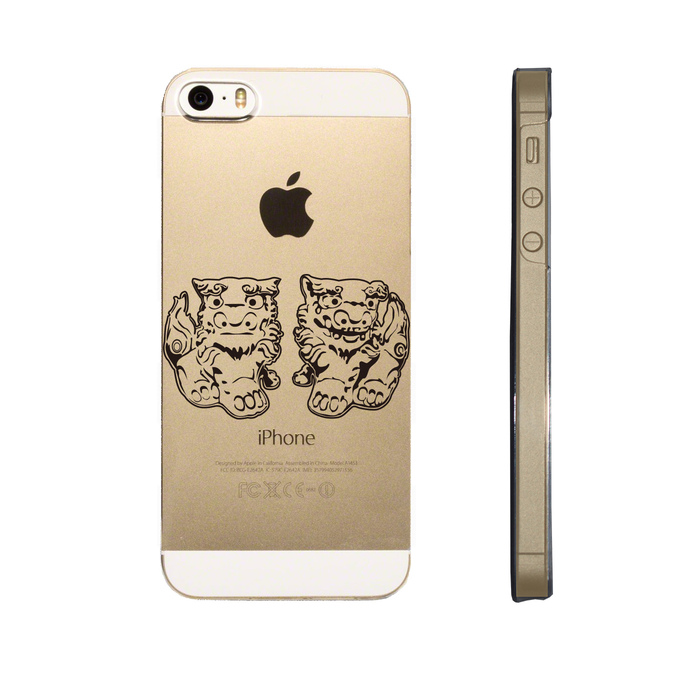 iPhone5 iPhone5s ケース クリア シーサー スマホケース ハード スマホケース ハード-0