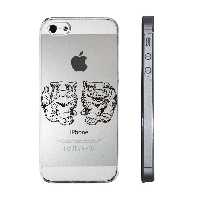 iPhone5 iPhone5s ケース クリア シーサー スマホケース ハード スマホケース ハード-1