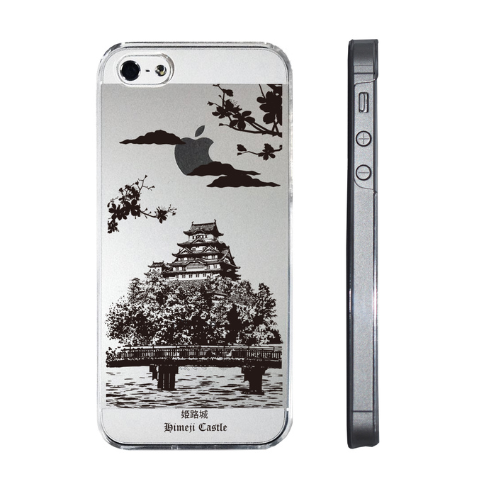 iPhone5 iPhone5s ケース クリア 世界遺産 国宝 姫路城 スマホケース ハード スマホケース ハード-1