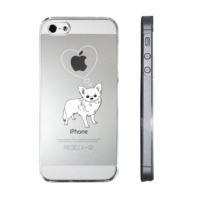 iPhone5 iPhone5s ケース クリア 犬 わんこ チワワ スマホケース ハード スマホケース ハード-1