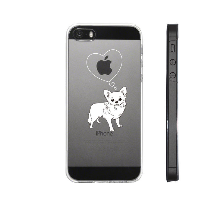 iPhone5 iPhone5s ケース クリア 犬 わんこ チワワ スマホケース ハード スマホケース ハード-2