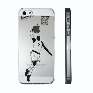 iPhone5 iPhone5s ケース クリア バスケットボール ダンクシュート スマホケース ハード スマホケース ハード-1
