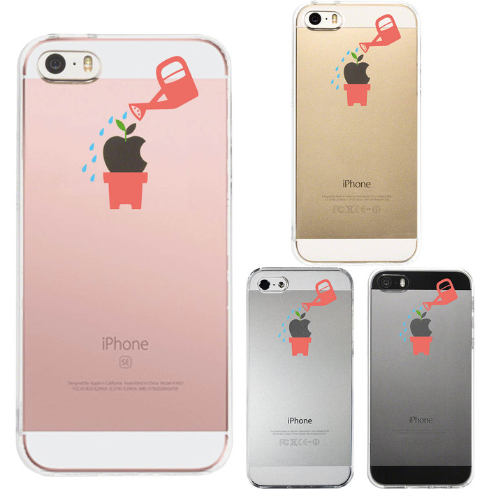 iPhone5 iPhone5s ケース クリア 新芽 スマホケース ハード スマホケース ハード-0
