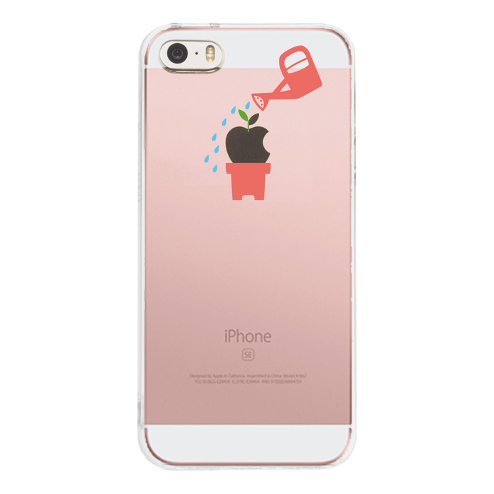 iPhone5 iPhone5s ケース クリア 新芽 スマホケース ハード スマホケース ハード-1