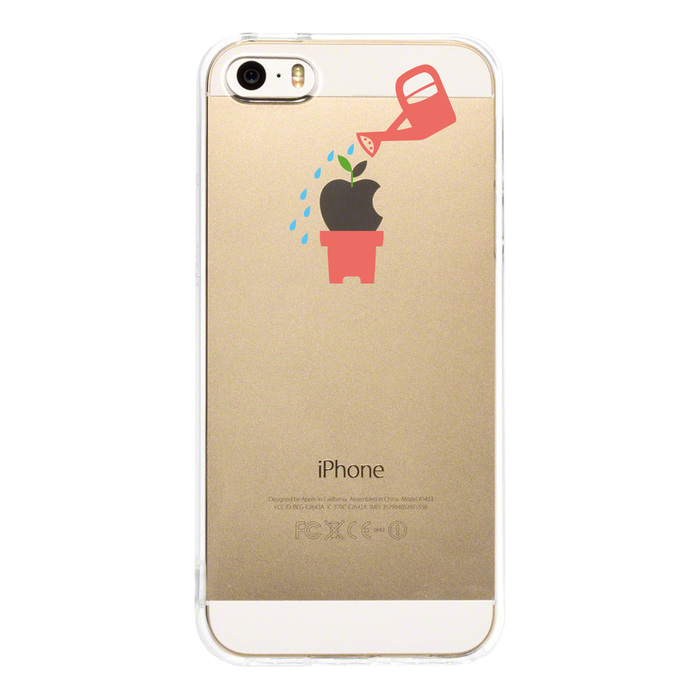iPhone5 iPhone5s ケース クリア 新芽 スマホケース ハード スマホケース ハード-2