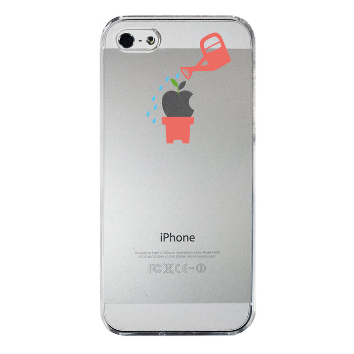 iPhone5 iPhone5s ケース クリア 新芽 スマホケース ハード スマホケース ハード-3