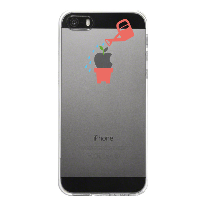 iPhone5 iPhone5s ケース クリア 新芽 スマホケース ハード スマホケース ハード-4