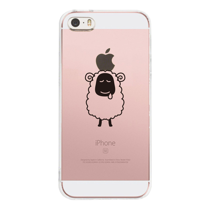 iPhone5 iPhone5s ケース クリア ひつじ スマホケース ハード スマホケース ハード-1