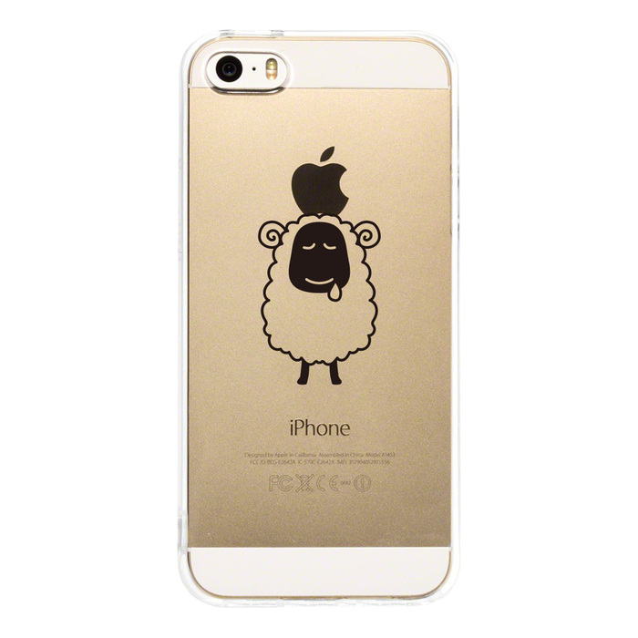 iPhone5 iPhone5s ケース クリア ひつじ スマホケース ハード スマホケース ハード-2