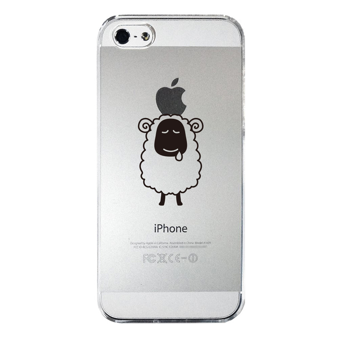 iPhone5 iPhone5s ケース クリア ひつじ スマホケース ハード スマホケース ハード-3