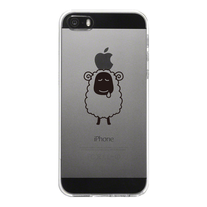 iPhone5 iPhone5s ケース クリア ひつじ スマホケース ハード スマホケース ハード-4