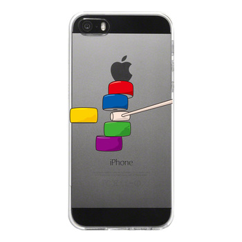 iPhone5 iPhone5s ケース クリア ダルマ落とし カラー スマホケース ハード スマホケース ハード-4