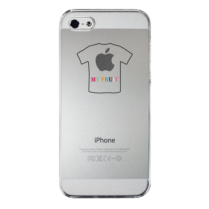 iPhone5 iPhone5s ケース クリア 果物Tシャツ スマホケース ハード スマホケース ハード-3