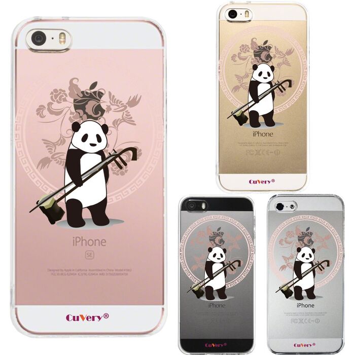 iPhone5 iPhone5s ケース クリア だれパンダ
