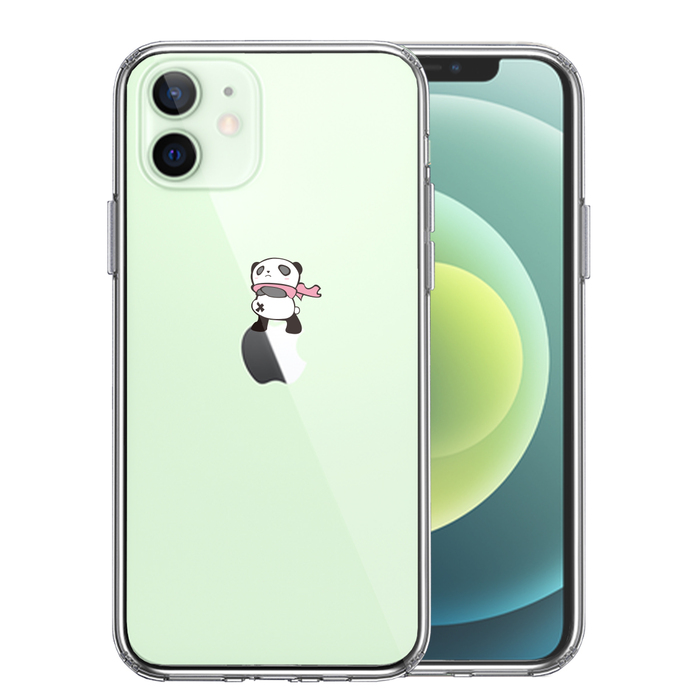 iPhone12 ケース クリア さすらい パンダ スマホケ