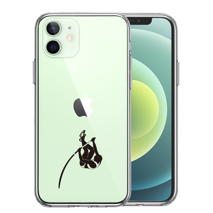 iPhone12 ケース クリア 棒高跳び ジャンパー スマ