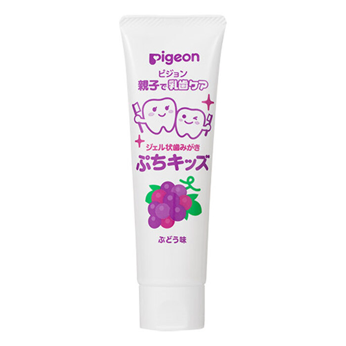 ピジョン 親子で乳歯ケア ジェル状歯みがき ぷちキッズ ぶどう味 ５０ｇ-2