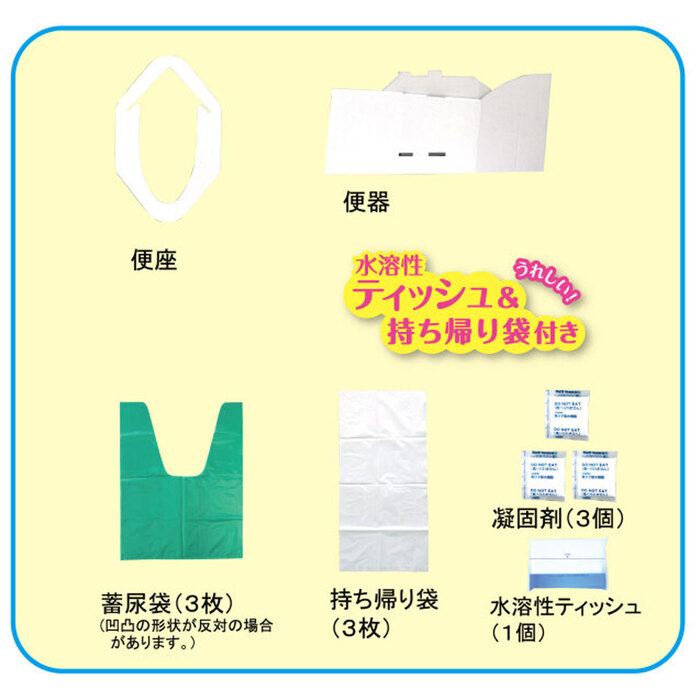携帯簡易トイレ ミニマルちゃん2 3M2 60 3回分セット-3