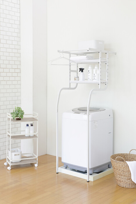 立て掛け洗濯機ラック TKR 5718 WH-16