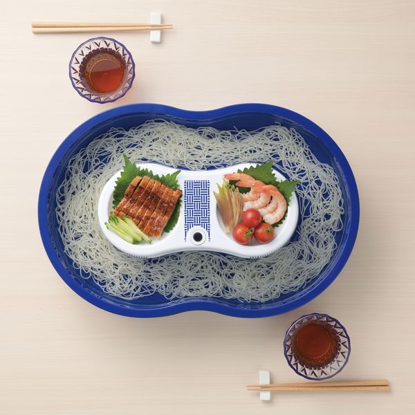 真珠乃涼電池式そうめん流し器Lサイズ-1