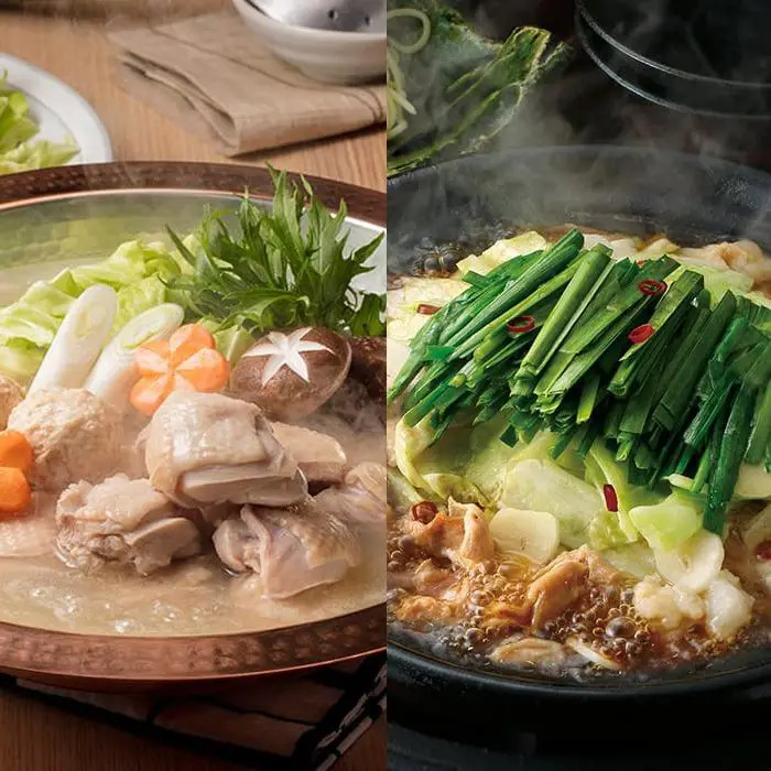 博多華味鳥 水たき もつ鍋食べ比べセット
