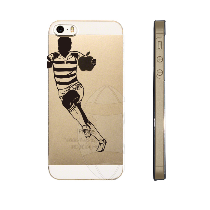 iPhone5 iPhone5s ケース クリア ラグビー 