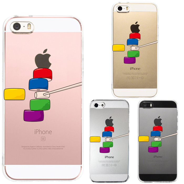 iPhone5 iPhone5s ケース クリア ダルマ落と