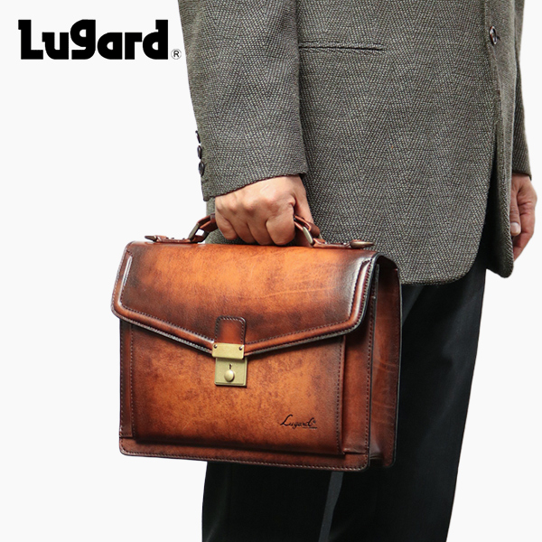 Lugard G-3 オンリーワンのシャドー仕上げ ヴィンテージ感漂う錠前ロック付き 2way セカンドバッグ 本革 革 レザー レディース メンズ | COMPLEX GARDENS | 01