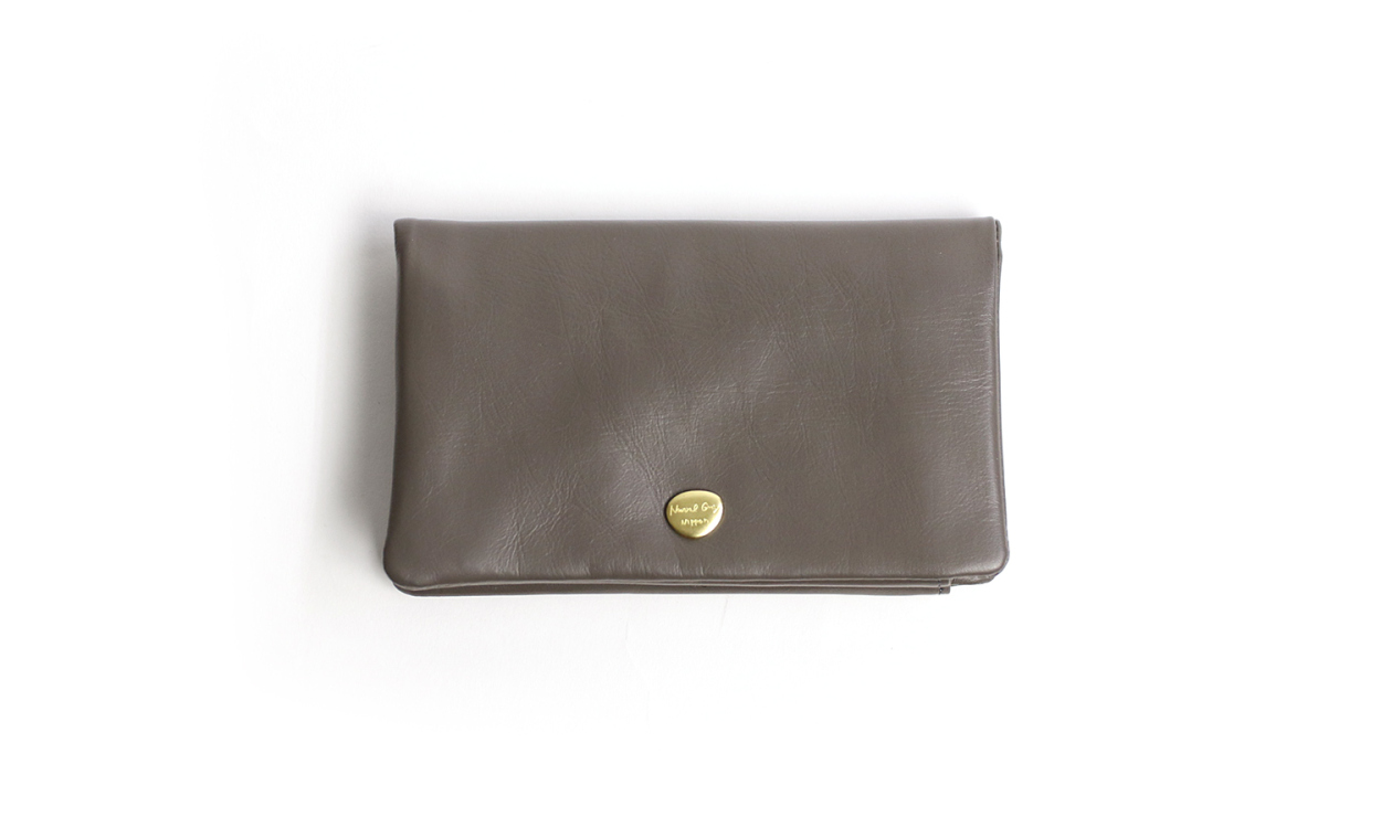 Neutral Gray ARUKAN ハスキー 日本製 二つ折財布 本革 革 レザー レディース メンズ | Neutral Gray | 02