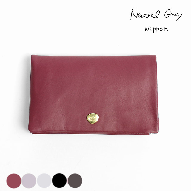 Neutral Gray ARUKAN ハスキー 日本製 二つ折財布 本革 革 レザー レディース メンズ | Neutral Gray | 05