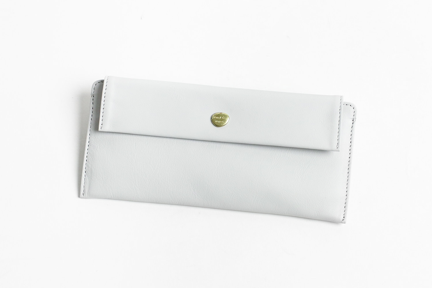 Neutral Gray ARUKAN ハスキー 日本製 極薄ロングウォレット 長財布 クラッチ 本革 革 レザー レディース | Neutral Gray | 02