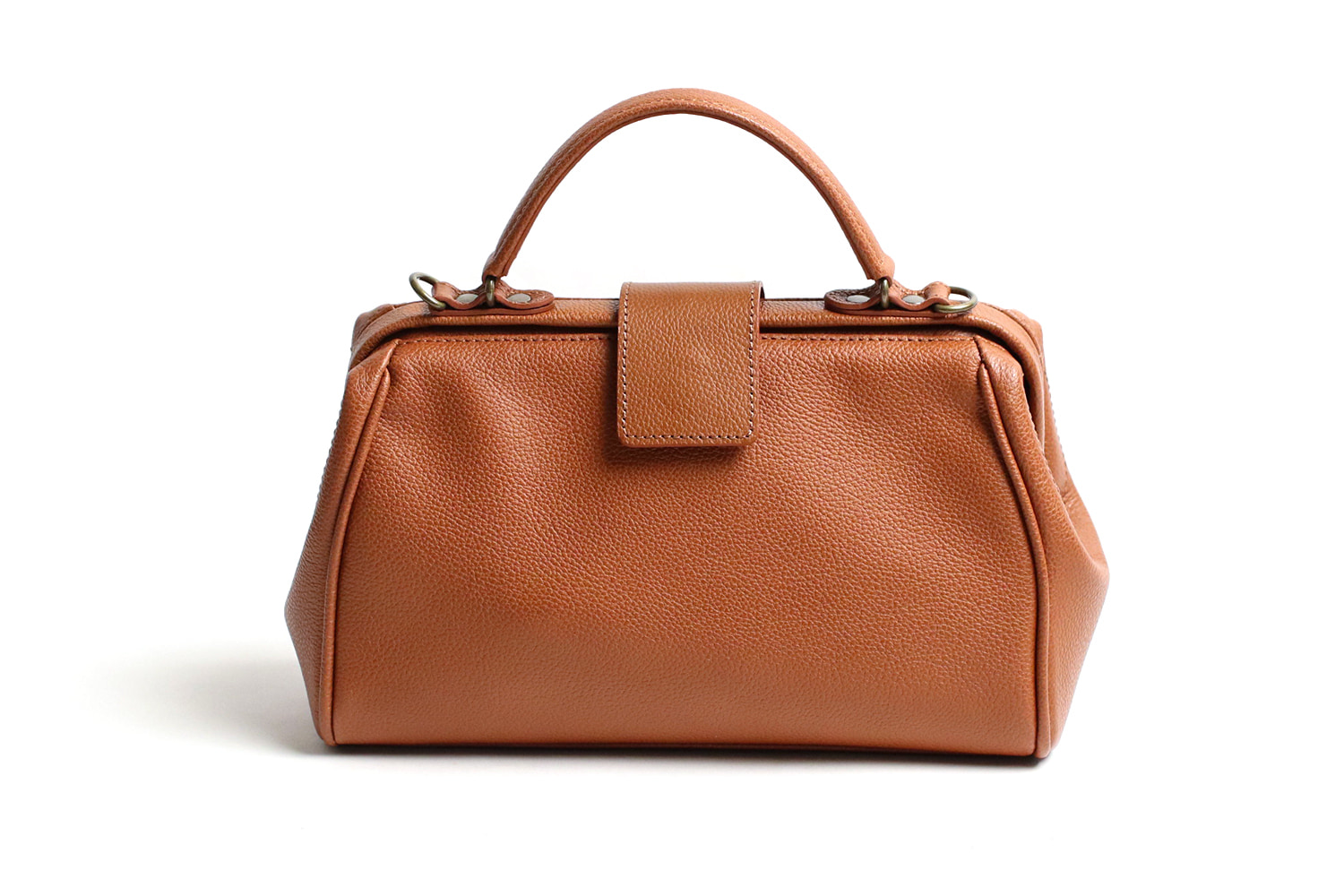 豊岡鞄 Atelier nuu Parcel nano dulles 国産シュリンク牛革 パカっと