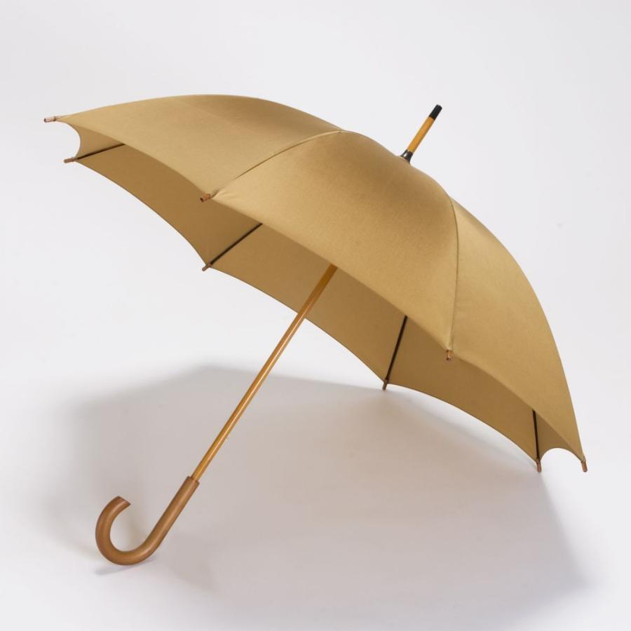 雨傘　富士艶　絹の風合いポリエステル　木棒　手開き　　職人手作り　日本製　メンズ　レディ−ス　丸安洋傘　FU92P　ＦＵ９２Ｈ｜maruyasuyougasa｜03