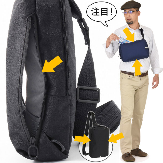 ace. GENE LABEL エースジーン ワンショルダー ボディバッグ