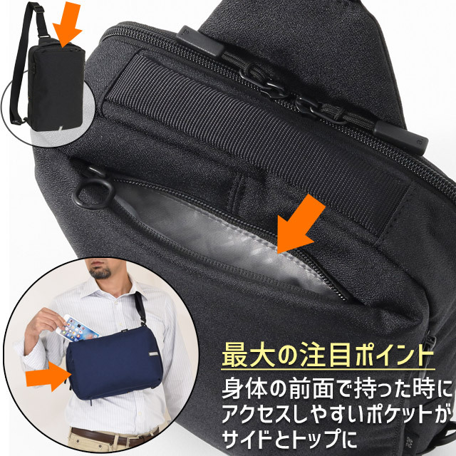 ace. GENE LABEL エースジーン ワンショルダー ボディバッグ