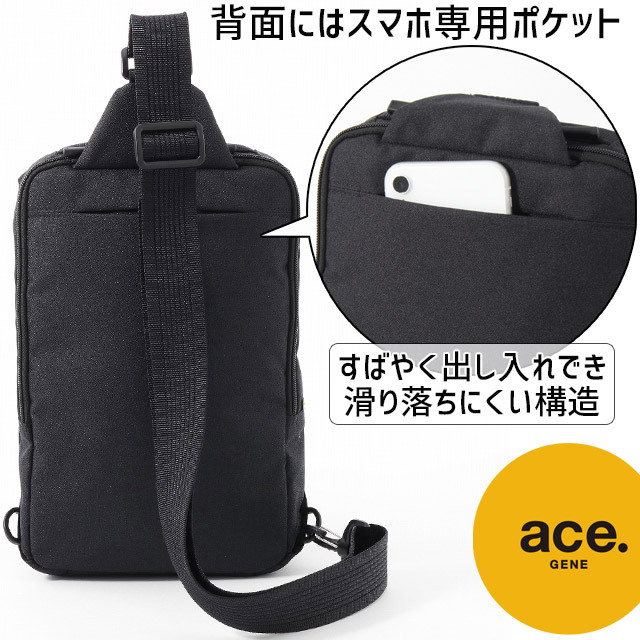 ace. GENE LABEL エースジーン ワンショルダー ボディバッグ