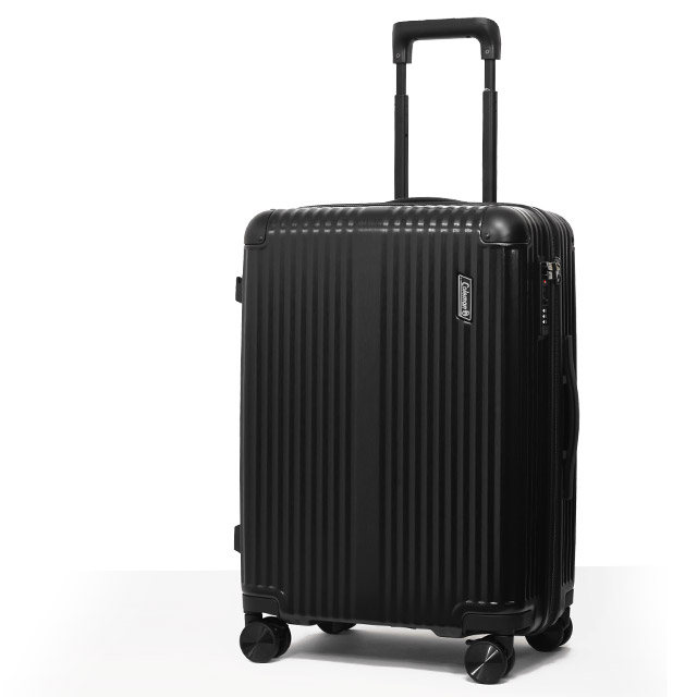 美品！Coleman　ハードスーツケース　60-69L　M　エキスパンダブル　黒 Coleman（コールマン） スーツケース ハード 拡張型 56センチ 60〜69