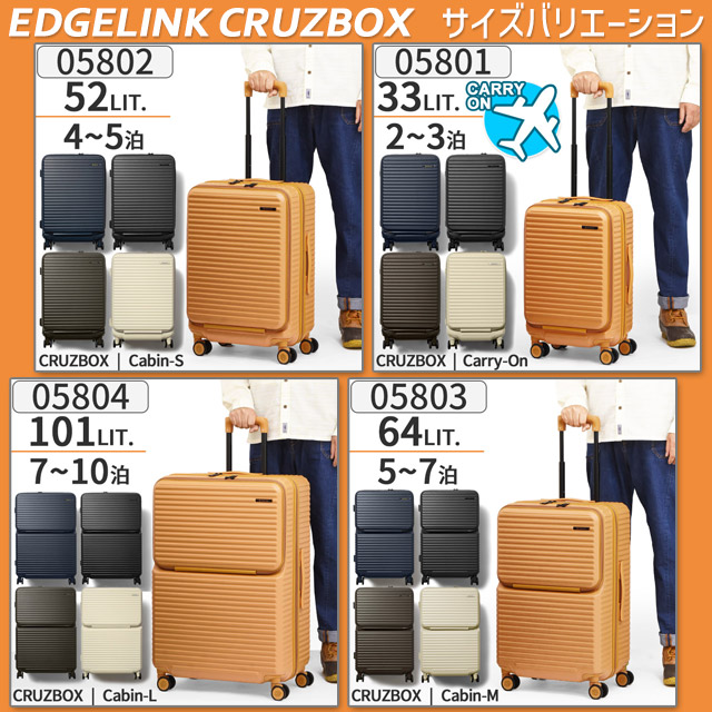 Ace（エース） エッジリンク ジッパータイプ EDGELINK スーツケース