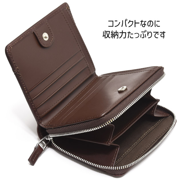 Lee リー 二つ折り 財布 小銭入れあり ラウンドファスナー