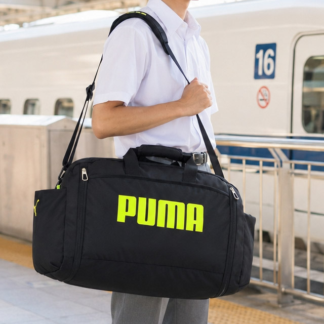 PUMA（プーマ） ボストンバッグ 修学旅行バッグ 拡張型 55〜65センチ