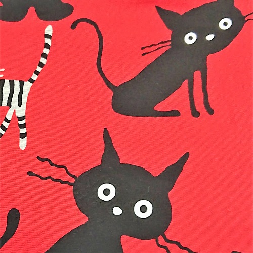 浴衣 巾着 和柄 バッグ レディース / マチ付 信玄袋 ねこ 猫