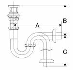 LF-7SAL】 INAX・LIXIL 洗面器・手洗器用セット金具 ポップアップ式