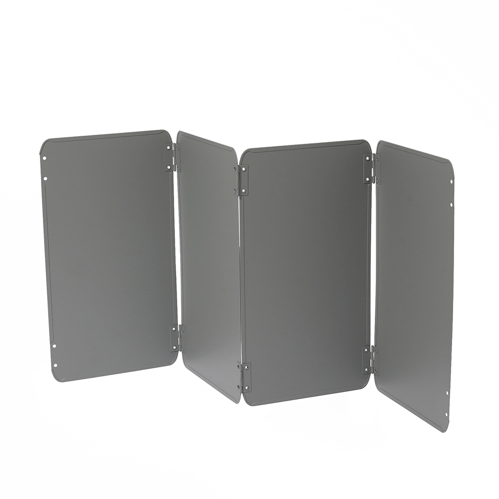 ＼37cm〜32cm／ レンジガード コンロ 油はね ガード 使うときだけ 折りたたみ 食洗機対応 コンパクト 油よけ 4面 ステンレス製 おしゃれ IH コンロカバー |  | 03