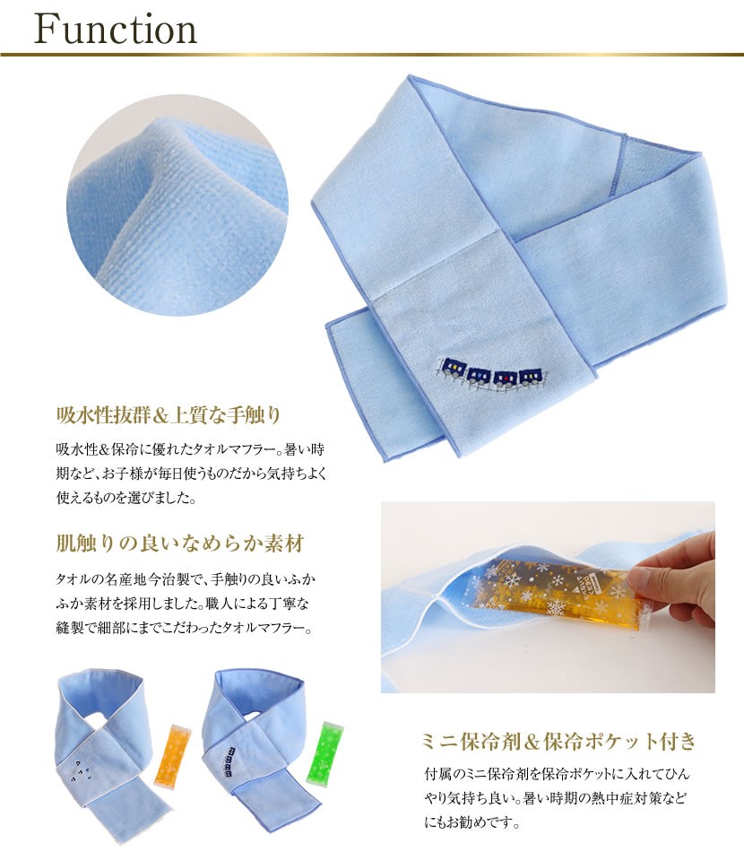 【お値下げしました】送料無料 林拓児さん【オーバル中・小2枚セット】 マフラータオル 子供 今治製 保冷剤付き 熱中症対策 猛暑 高温 冷感
