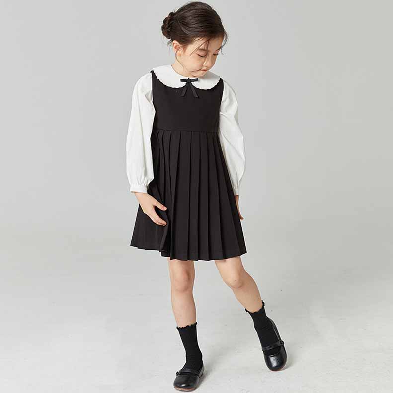 子供服レス白襟ワンピースフォーマル入学式卒園式女の子キッズ