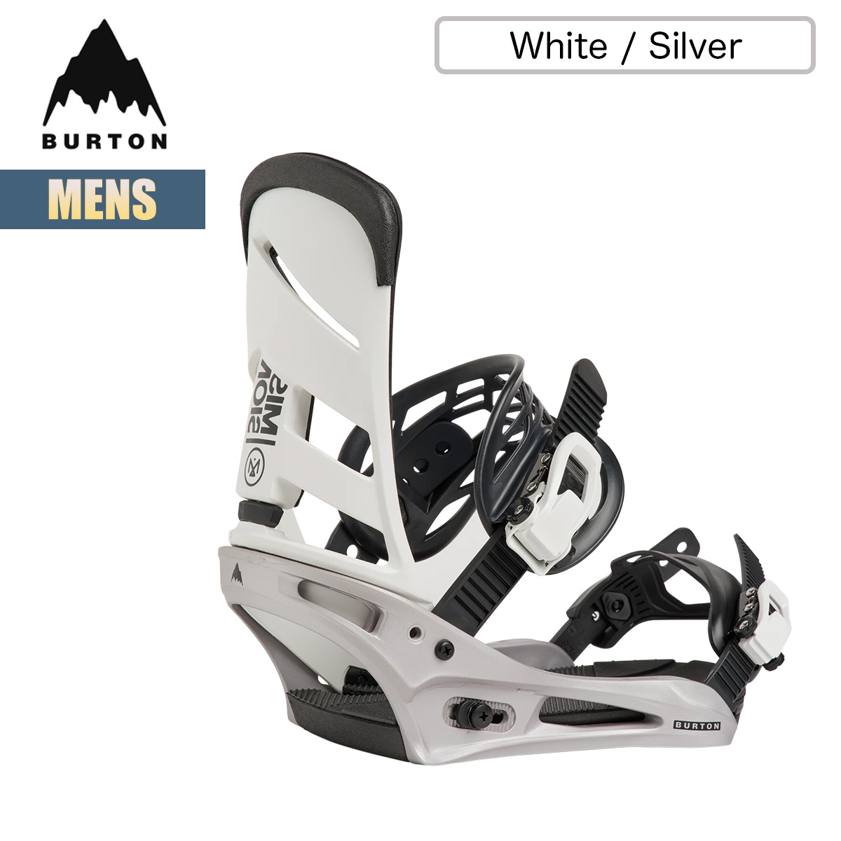 BURTON スノーボード ビンディング（色：ホワイト系）｜スノーボード