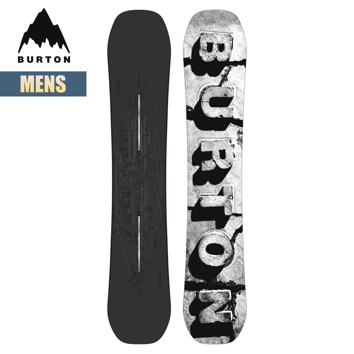 BURTON スノーボード、板（フレックスタイプ：キャンバー