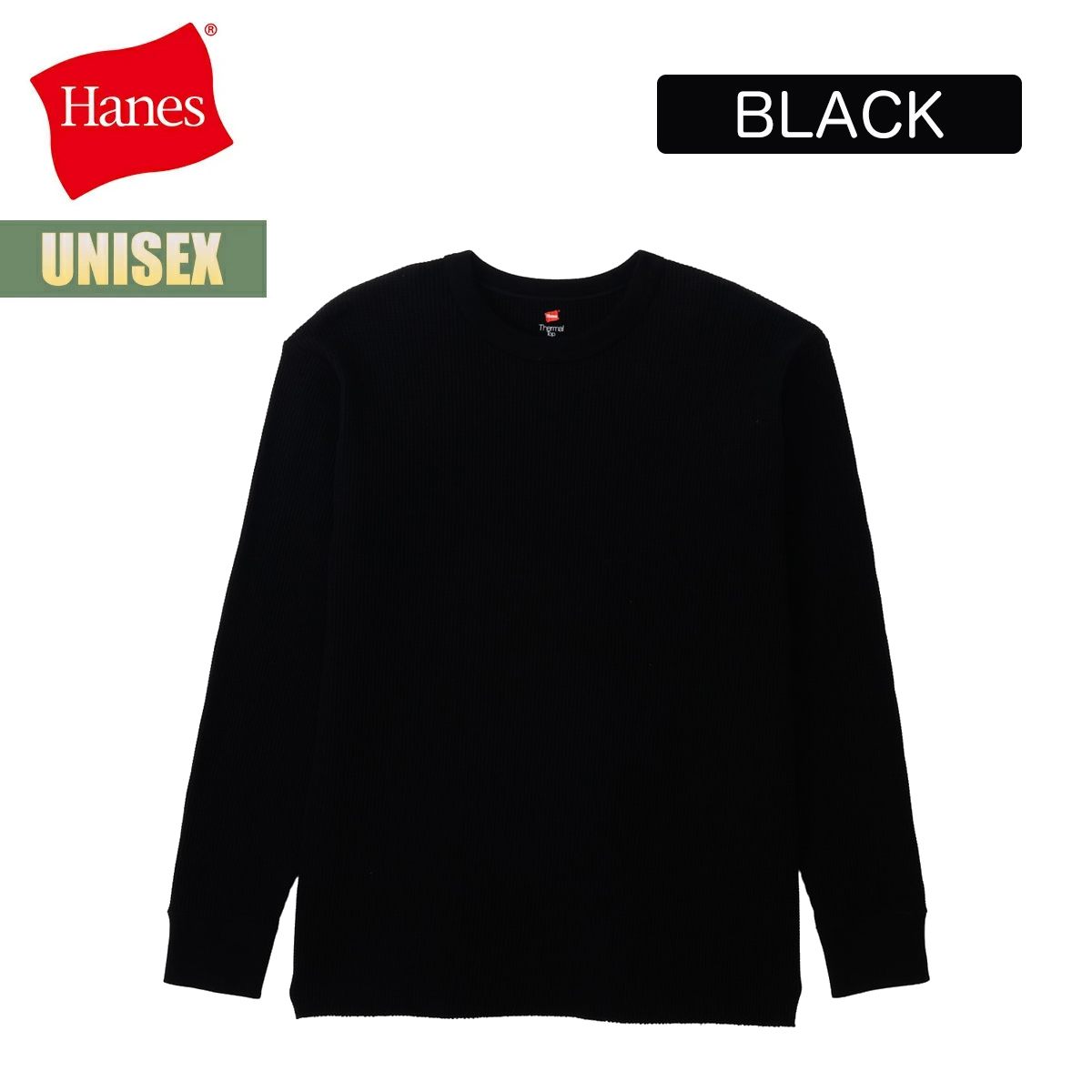 Hanes（ヘインズ） ロングTシャツ Hanes Thermal Top crew neck L/S