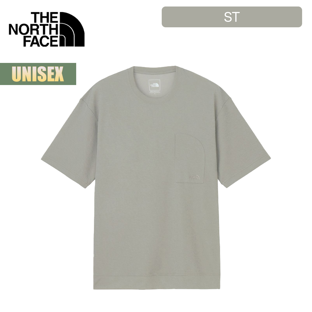 .グレー Tシャツ ショートスリーブ .新品 THE NORTH FACE（ザ ノースフェイス） ノースフェイス Tシャツ ユニ