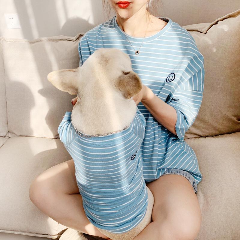 親子Tシャツ 犬 ペアルック 春夏 犬服Tシャツ 薄手 リゾート 小型犬 中型犬 大型犬 ペットとお揃い 犬と親子お揃い服 犬の服 親子 | ブランド登録なし | 02